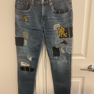 COPY - Lauren Ralph Lauren Women’s. Patchwork Denim Jeans. SZ 4 Preowned